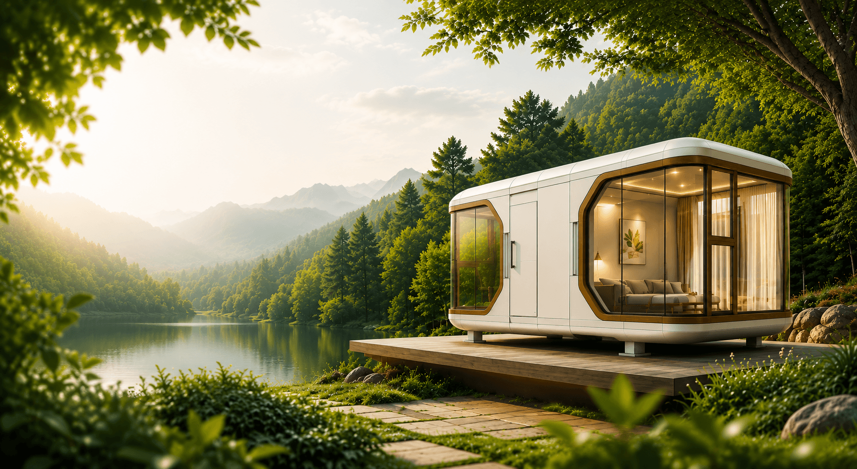 MIR Maisons luxury capsule home in nature